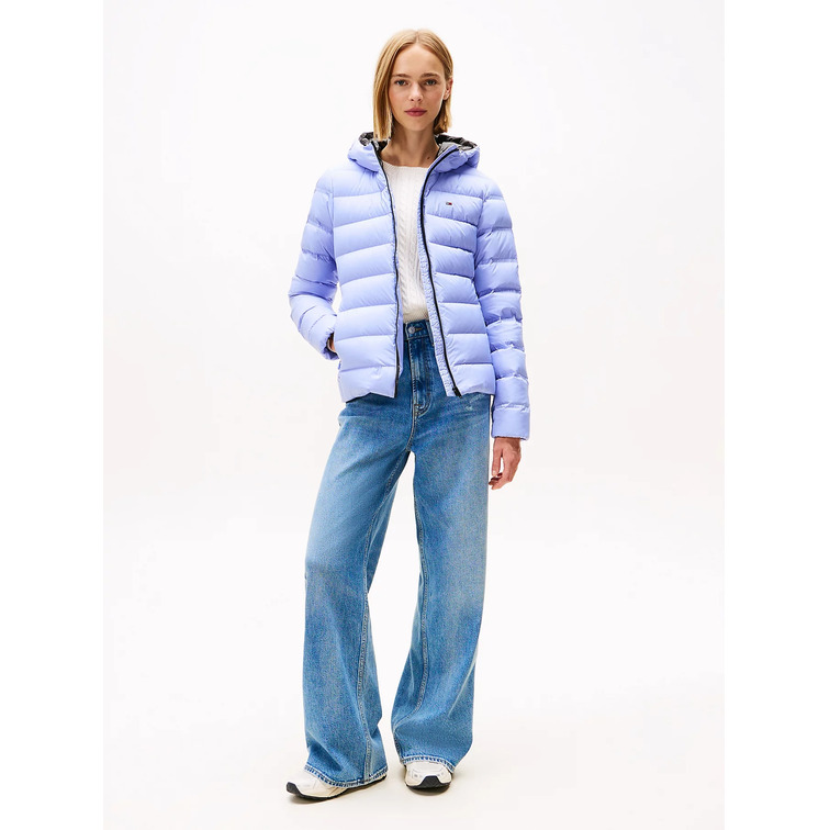 femme tjw slim hood prnt down jckt e c5z