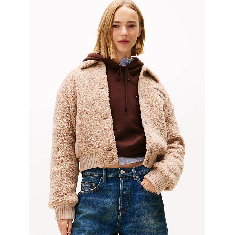 femme tjw teddy varsity bomber guq