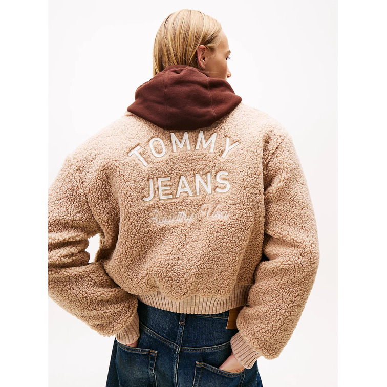 femme tjw teddy varsity bomber guq