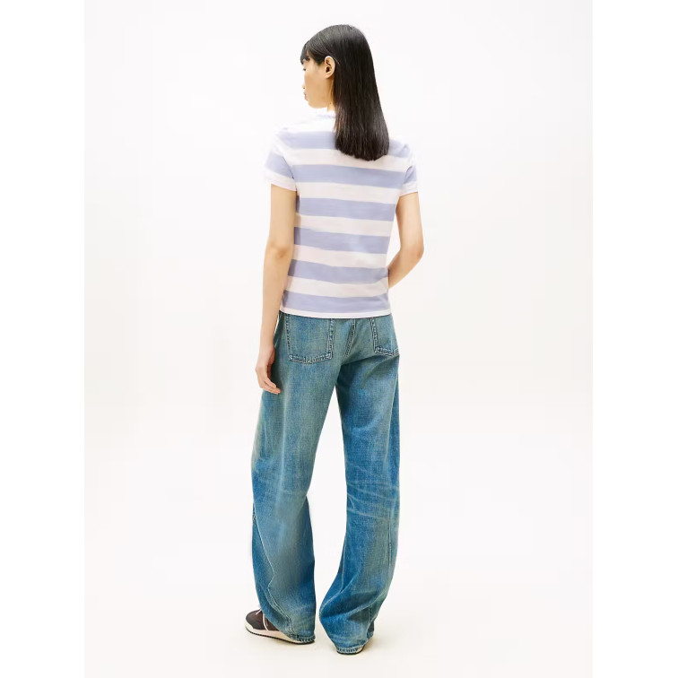 t-shirt femme  tommy hilfiger tjw reg s flag maillot ss tee e