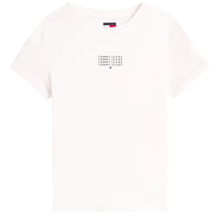 t-shirt femme  tommy hilfiger tjw slim multi linear ss tee