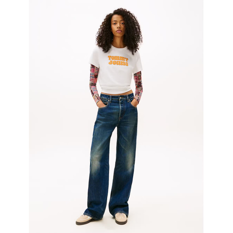 t-shirt femme  tommy hilfiger tjw reg essential logo 2 tee e