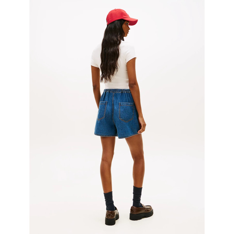 le short femme  tommy hilfiger tjw ess chambray  shorts ext