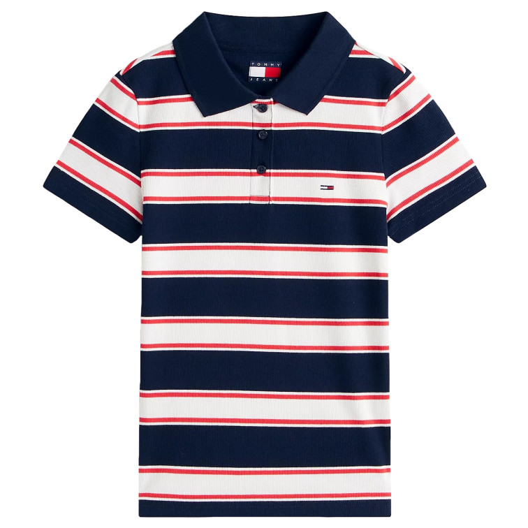 pôle femme  tommy hilfiger tjw slim rib ss pôle