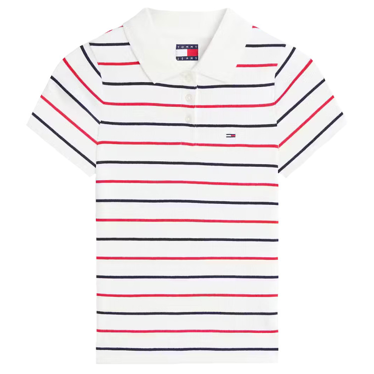 pôle femme  tommy hilfiger tjw slim rib ss pôle
