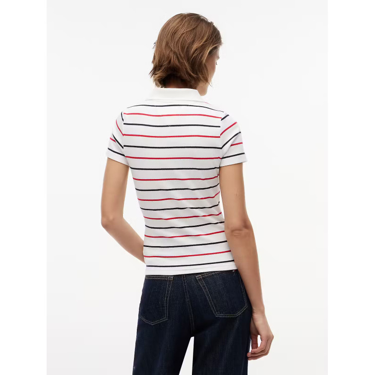 pôle femme  tommy hilfiger tjw slim rib ss pôle