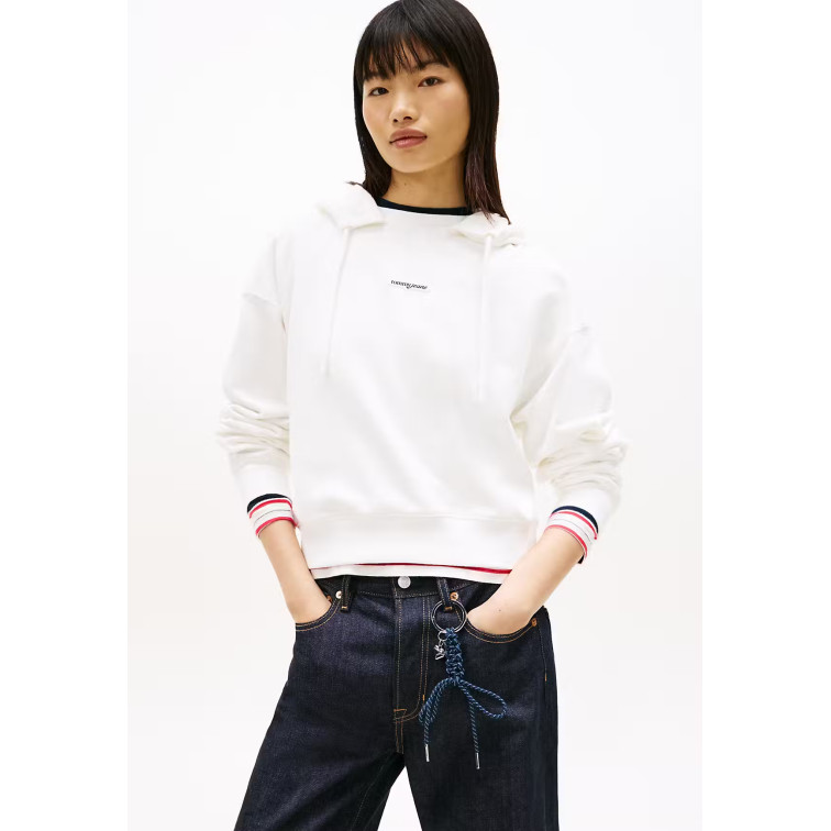 femme tjw bxy sh script label hoodie ybl