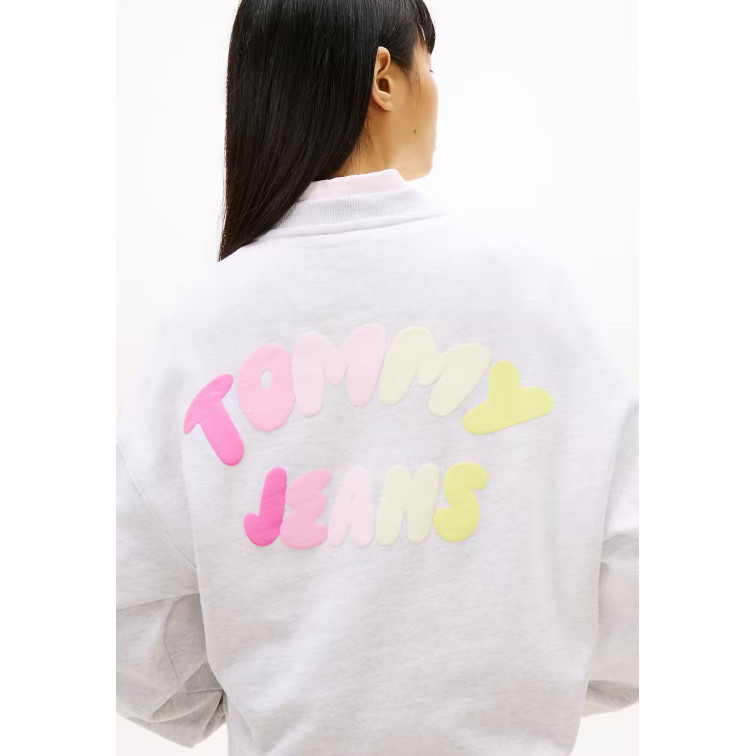 sweat-shirt femme  tommy hilfiger tjw bxy color bubble crew ext