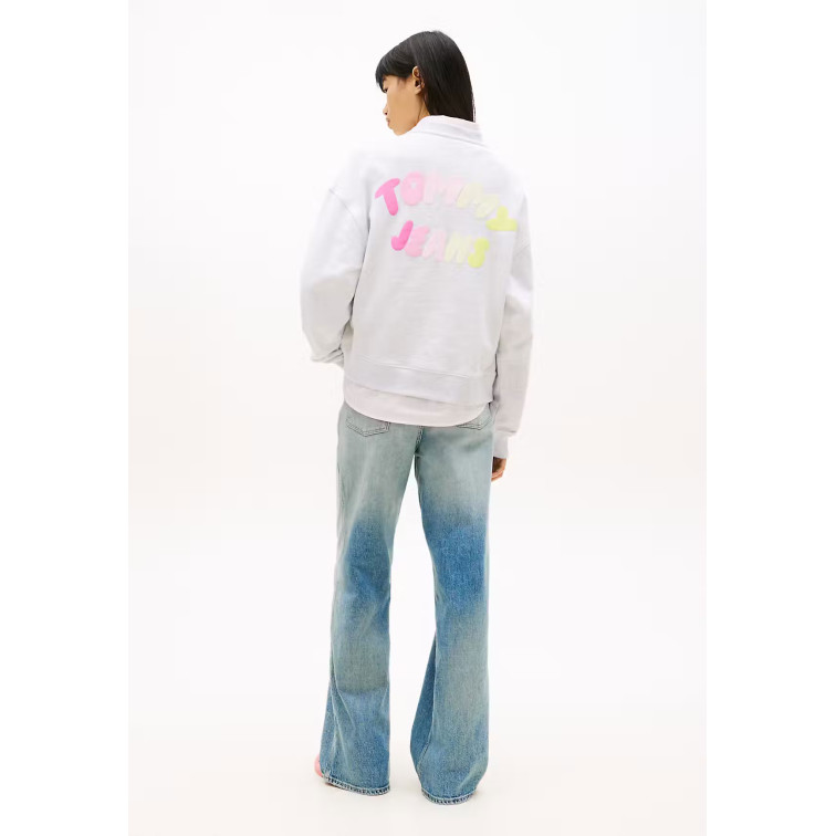 sweat-shirt femme  tommy hilfiger tjw bxy color bubble crew ext