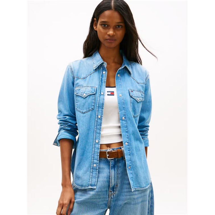 femme reg wstrn denim shirt ext bj80 1ab