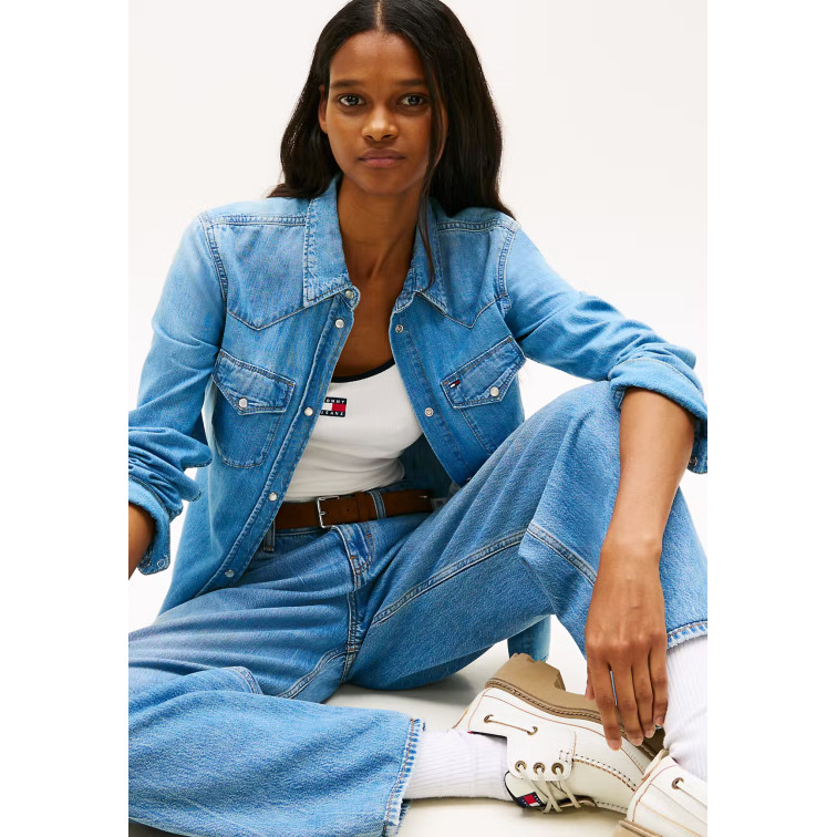 femme reg wstrn denim shirt ext bj80 1ab