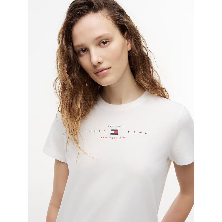 t-shirt femme  tommy hilfiger tjw reg us linear ss tee