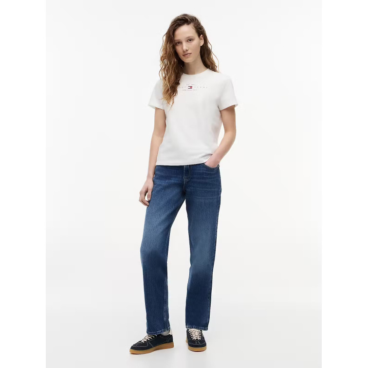 t-shirt femme  tommy hilfiger tjw reg us linear ss tee