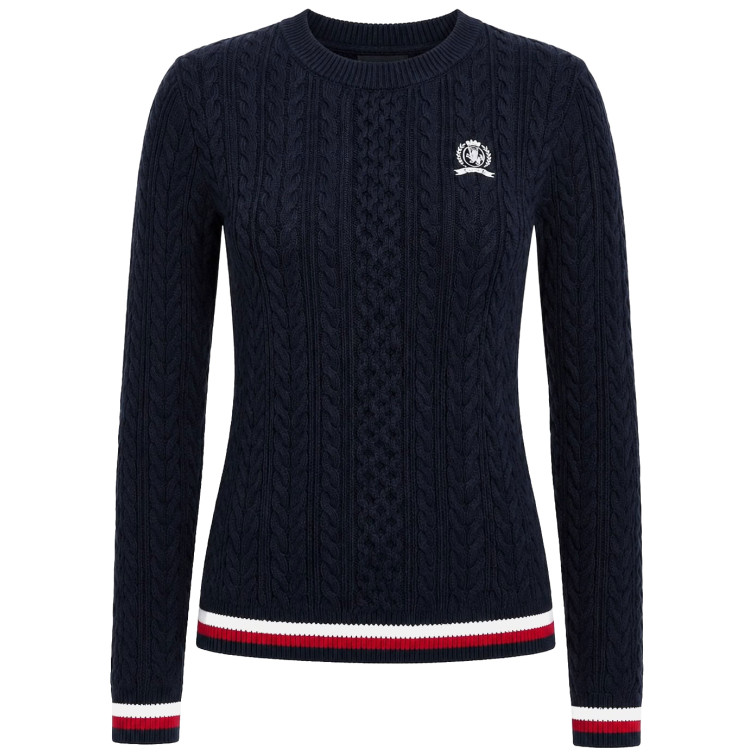 maillot femme  tommy hilfiger tjw rwb tipping sweater