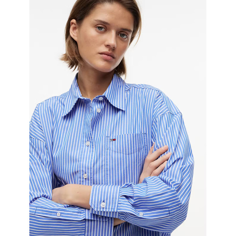 chemise femme  tommy hilfiger tjw ovs essential shirt ext