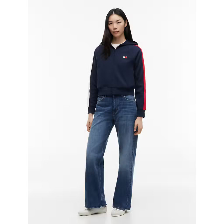 sweat-shirt femme  tommy hilfiger tjw reg badge track hood ext