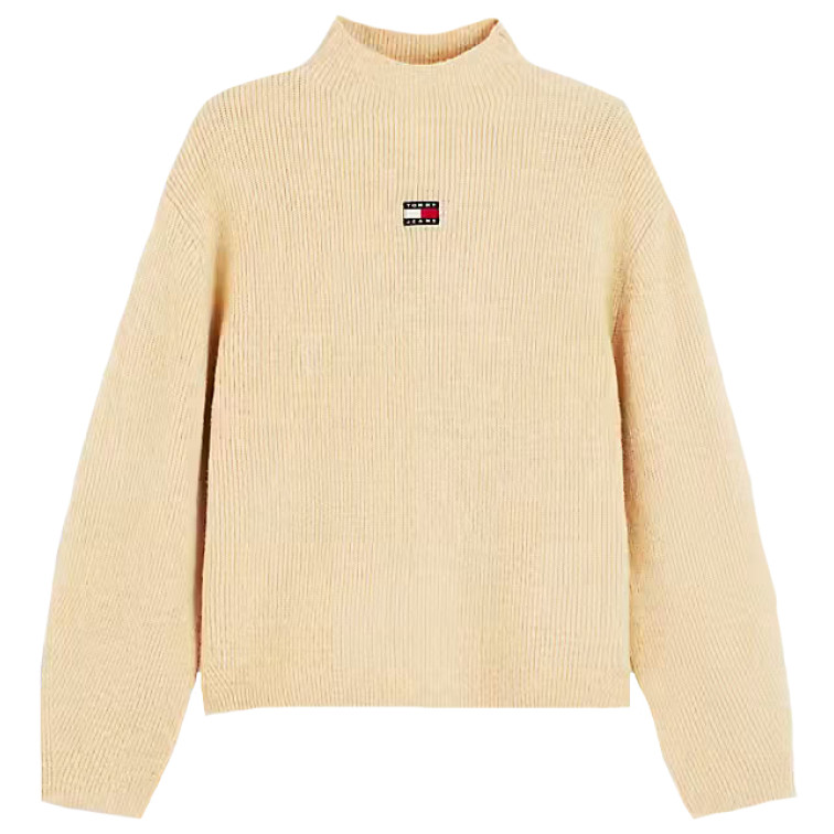 femme tjw mockneck badge sweater ext ab5