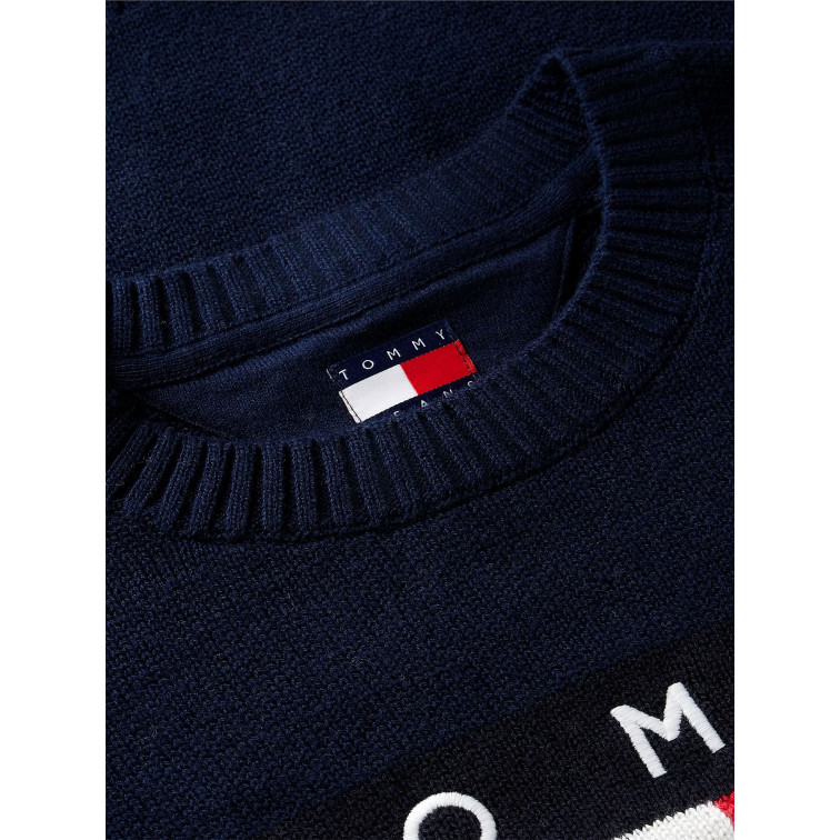 maillot femme  tommy hilfiger tjw flag sweater ext