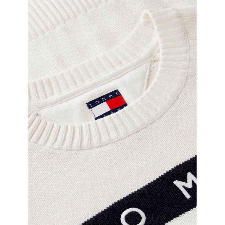 maillot femme  tommy hilfiger tjw flag sweater ext