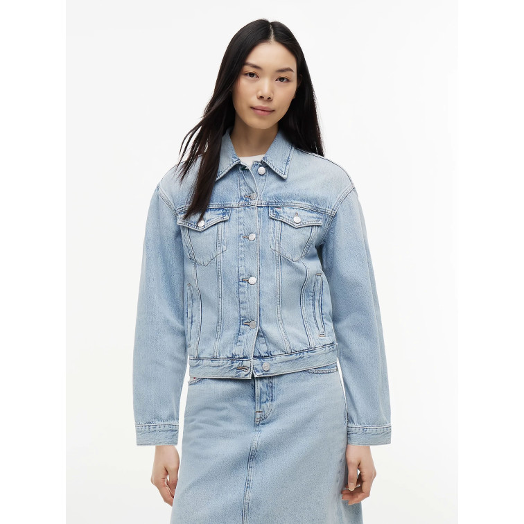 manteau femme  tommy hilfiger relaxed trckr jkt rwb ext cj60
