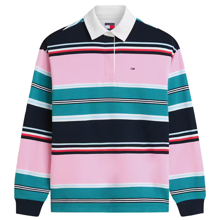 sweat-shirt femme  tommy hilfiger tjw rlx multi stripe rugby ext