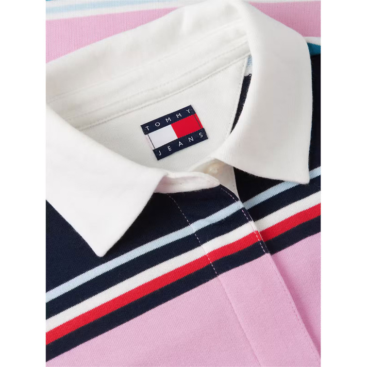 sweat-shirt femme  tommy hilfiger tjw rlx multi stripe rugby ext
