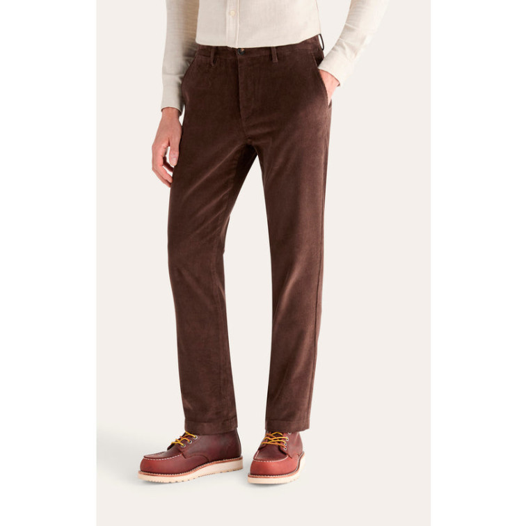 pantalon homme  dockers crafted khaki slim hot fudge