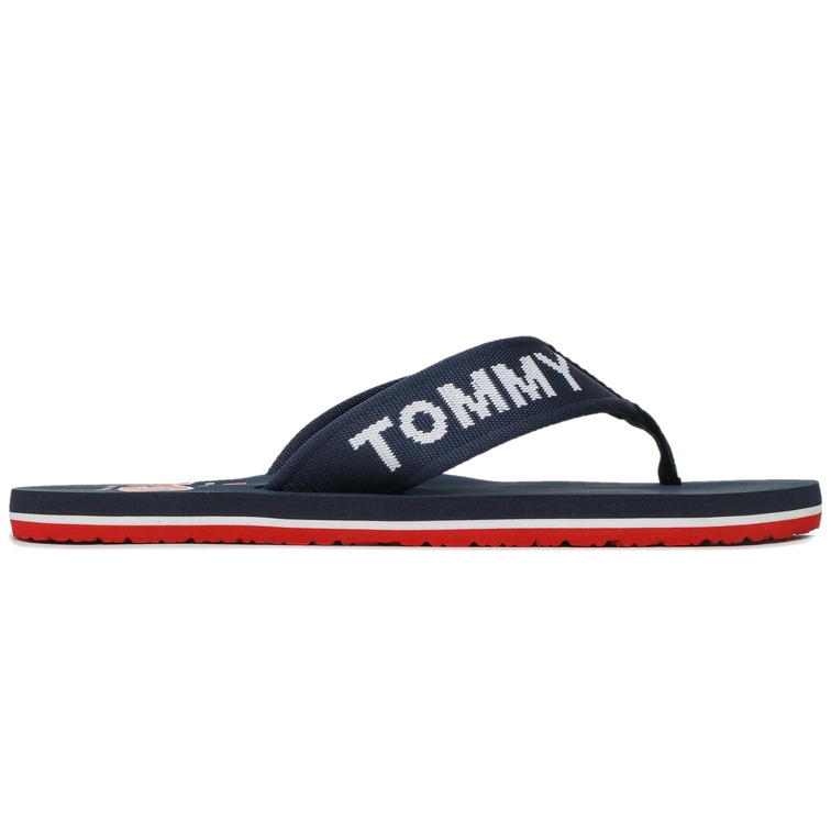 homme tommy jeans flip flop logo tap c87