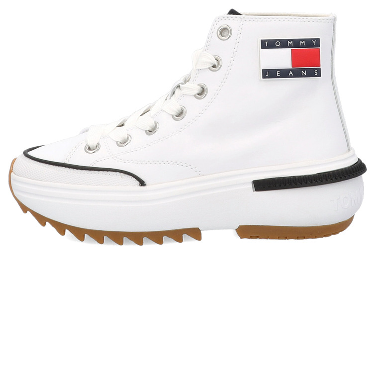 chaussure femme  th tommy jeans mid run cleat