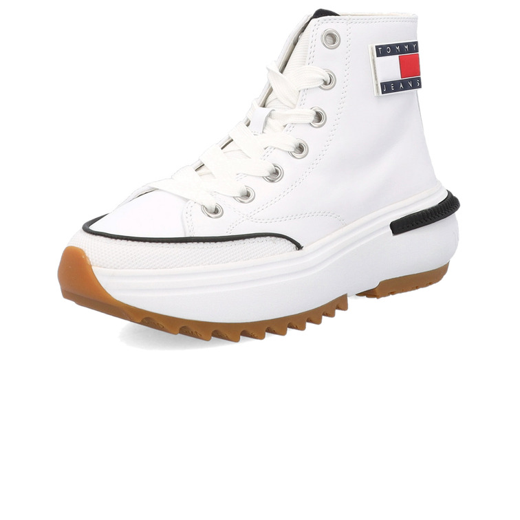 chaussure femme  th tommy jeans mid run cleat