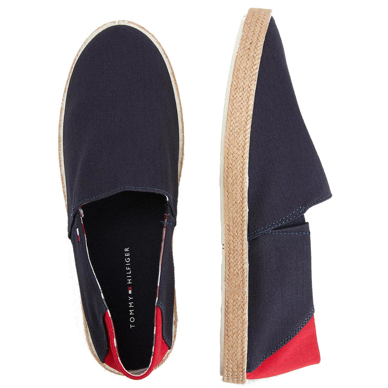espadrilles à empiècement contrasté homme tommy hilfiger essential