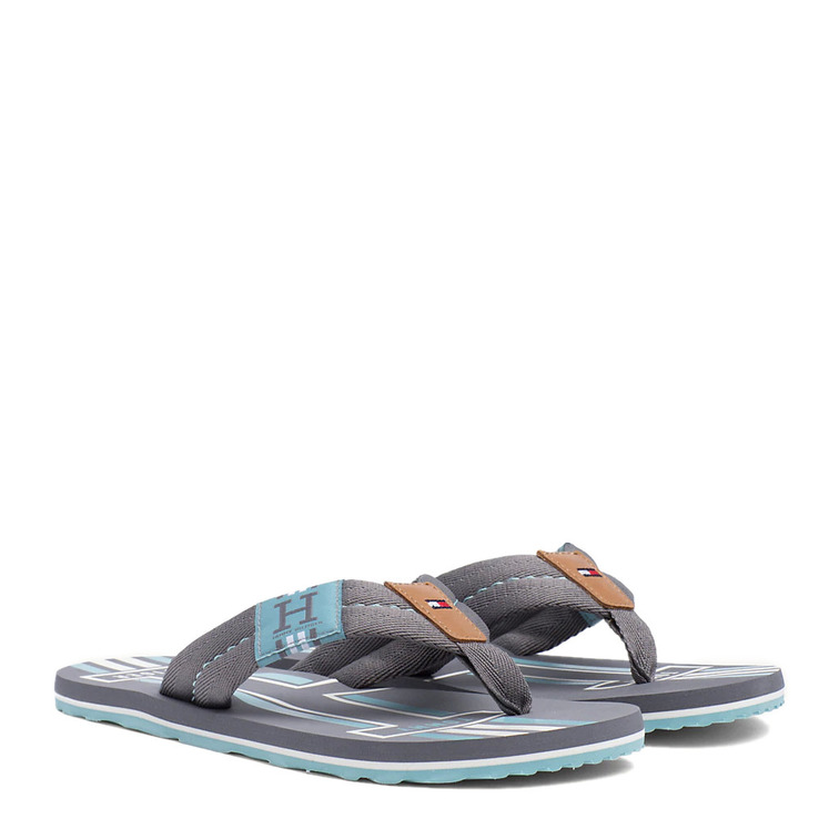 sandale homme  t.h.f. badge textile beach sandal