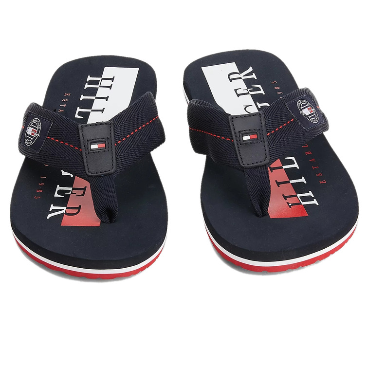 tongs à écusson homme tommy hilfiger