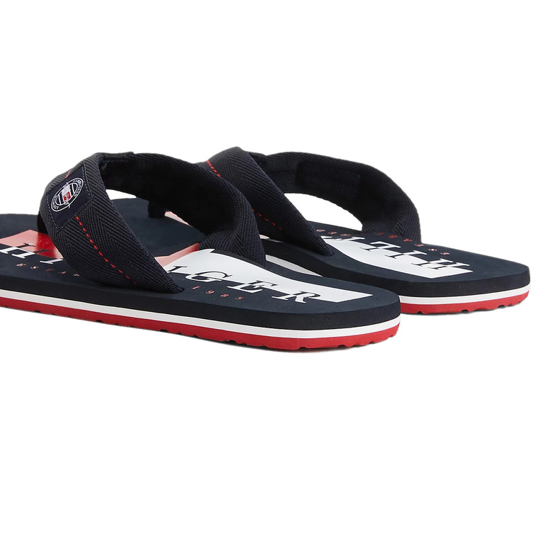 tongs à écusson homme tommy hilfiger