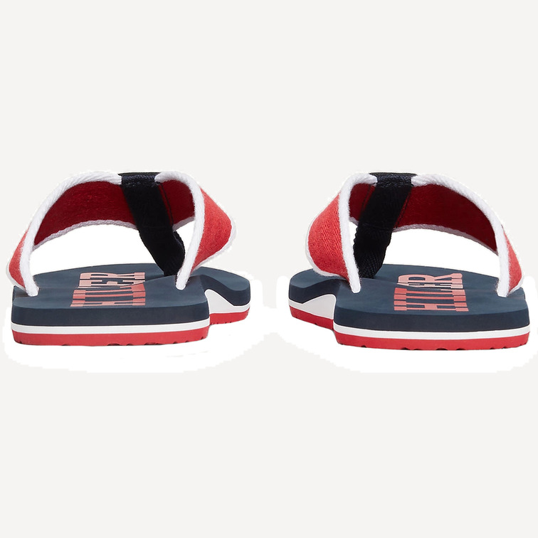 tongs homme tommy hilfiger avec brides en tissu tressé