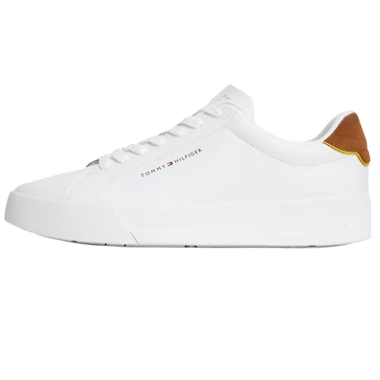 chaussure homme  tommy hilfiger th court lth detail ess