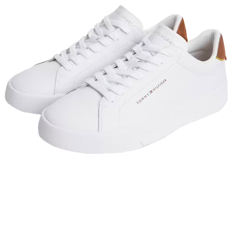 chaussure homme  tommy hilfiger th court lth detail ess