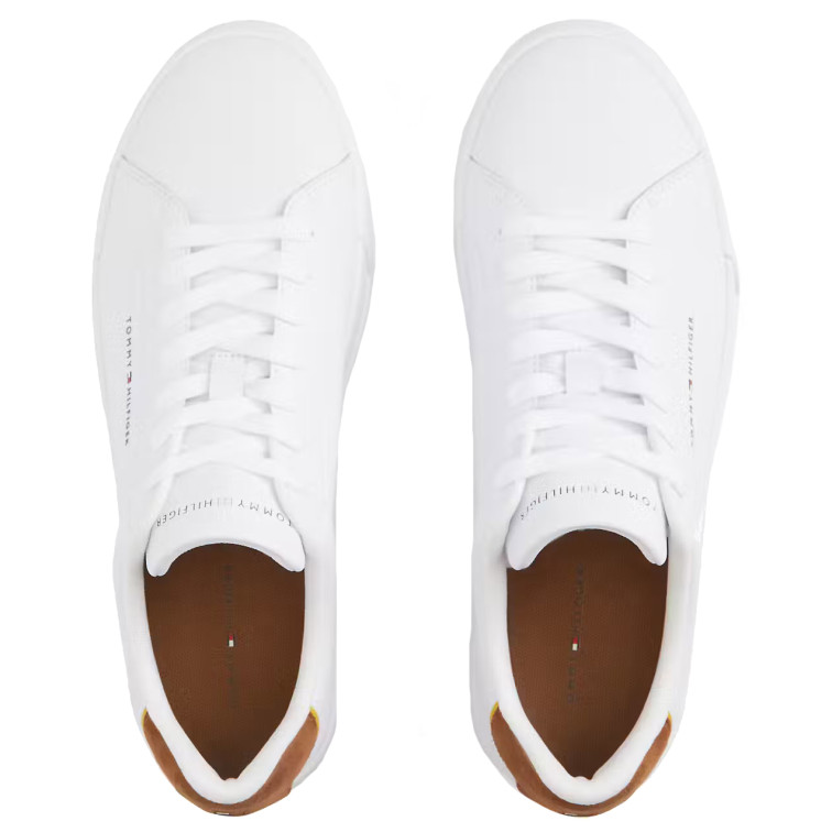chaussure homme  tommy hilfiger th court lth detail ess