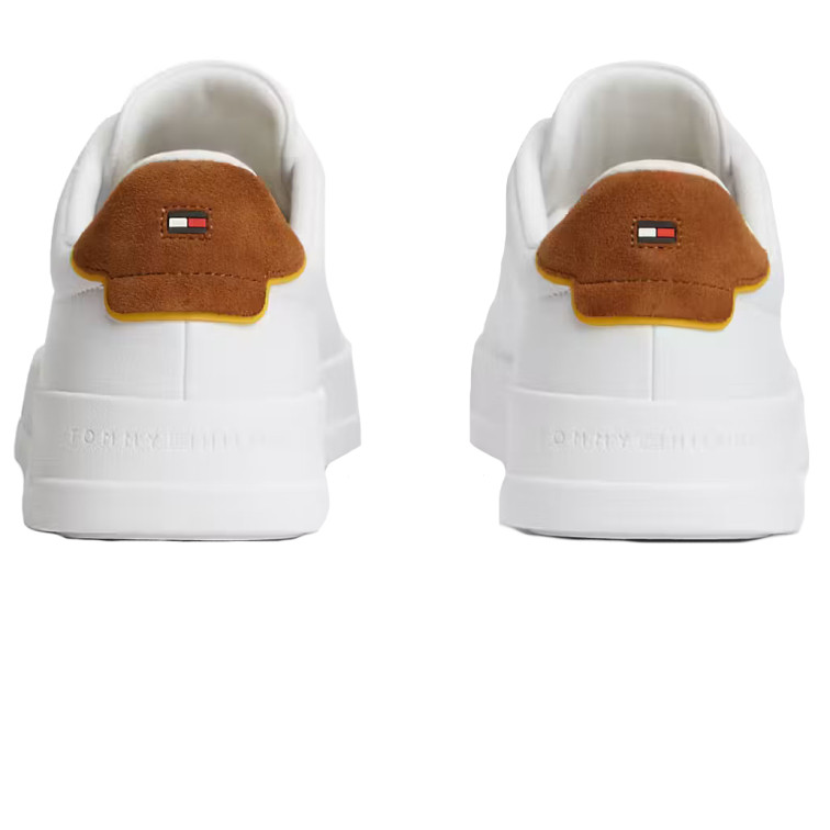 chaussure homme  tommy hilfiger th court lth detail ess