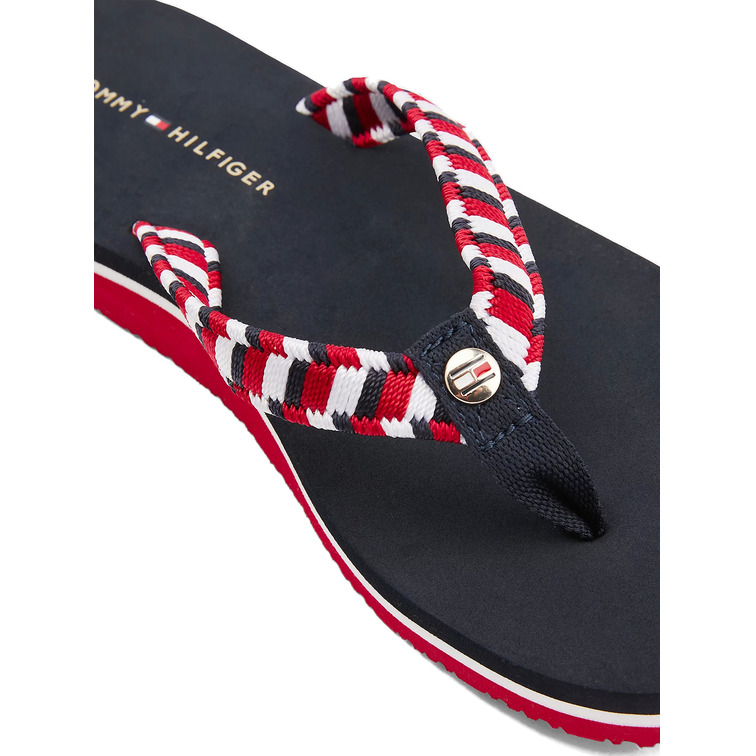 sandale femme  th woven webbing flat beach sanda
