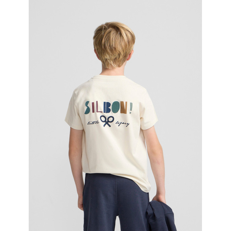 t-shirt garçon  silbon t-shirt kids silbon little le