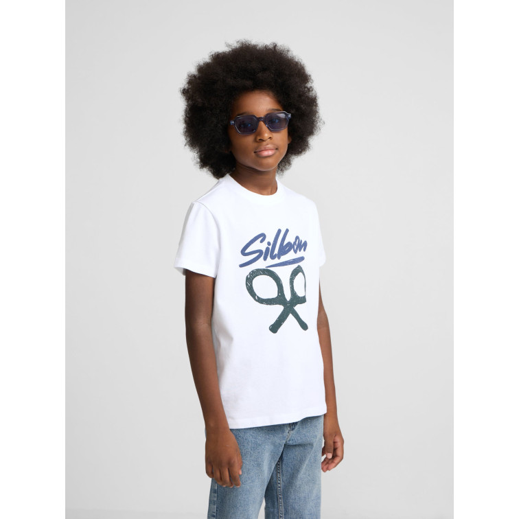 t-shirt garçon  silbon t-shirt kids silbon dibujo