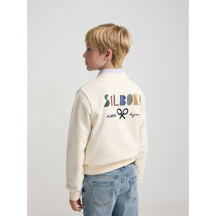 sweat-shirt garçon  silbon sweat-shirt kids little legacy