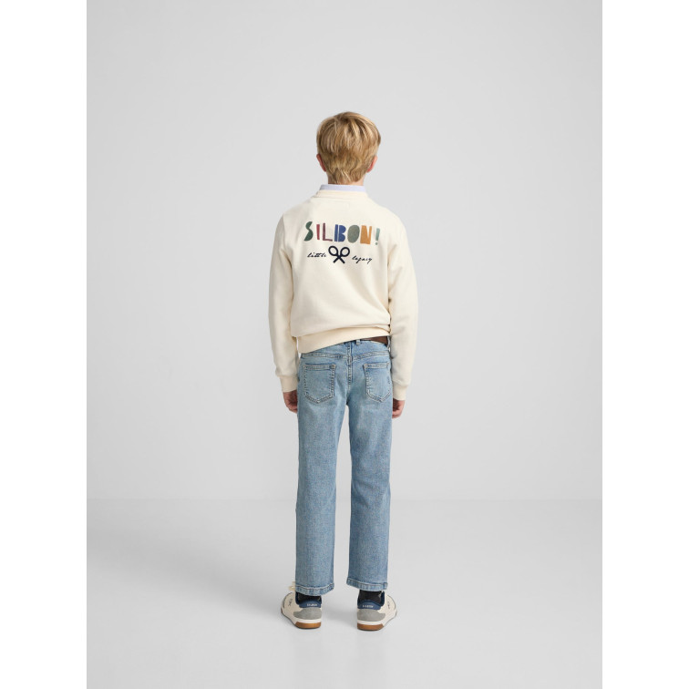 sweat-shirt garçon  silbon sweat-shirt kids little legacy