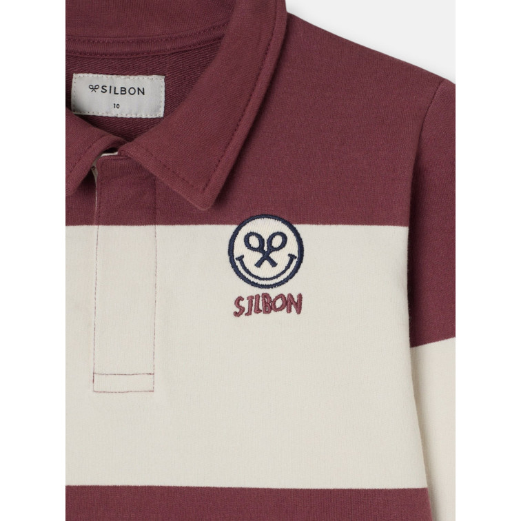 sweat-shirt garçon  silbon sweat-shirt kids cuello pôle raya