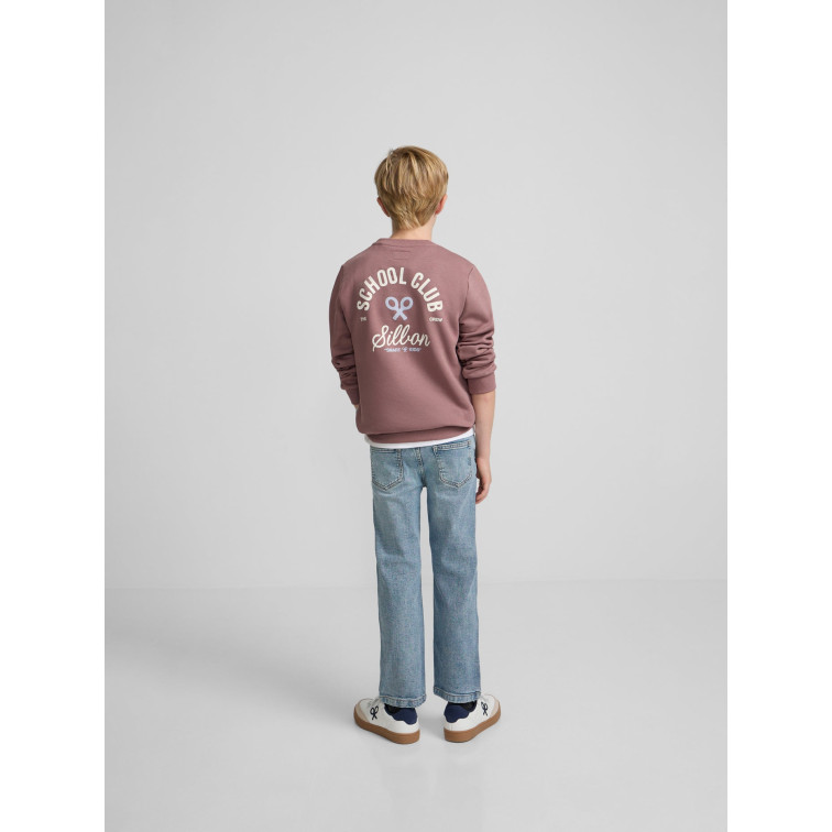 sweat-shirt garçon  silbon sweat-shirt kids school club