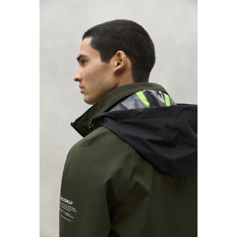 blouson avec capuche pliable homme ecoalf kilema