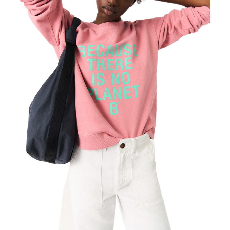 sweat-shirt femme  ecoalf new becausalf sweatshirt woman