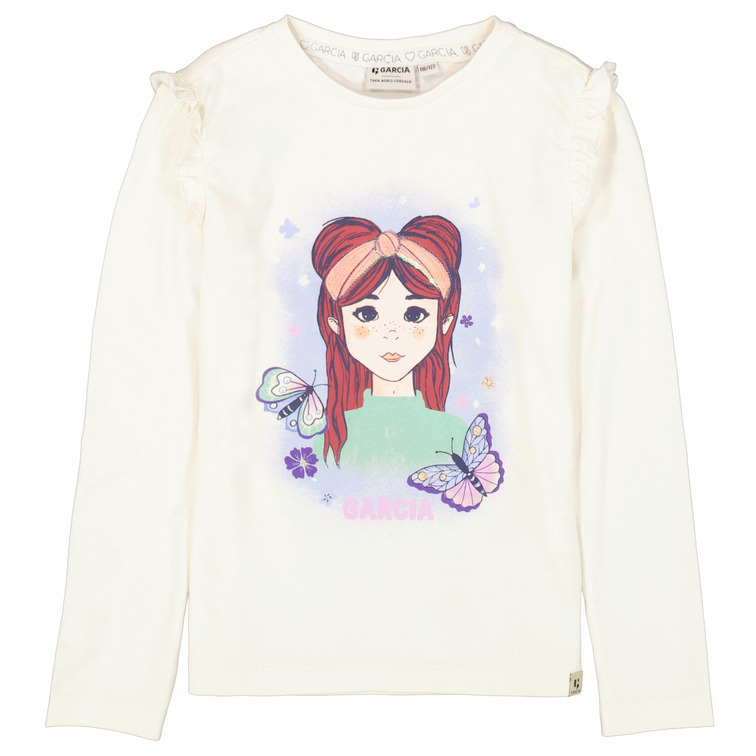 t-shirt fille  garcia jeans i54602_girls t-shirt ls