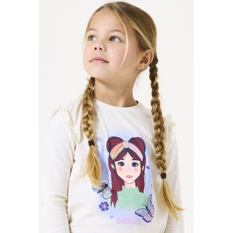 t-shirt fille  garcia jeans i54602_girls t-shirt ls